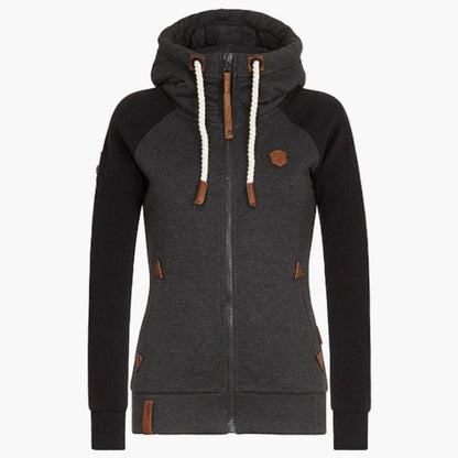 Damen Kapuzenjacke mit Reißverschluss – Modische Freizeit-Hoodie für Alltag und Outdoor