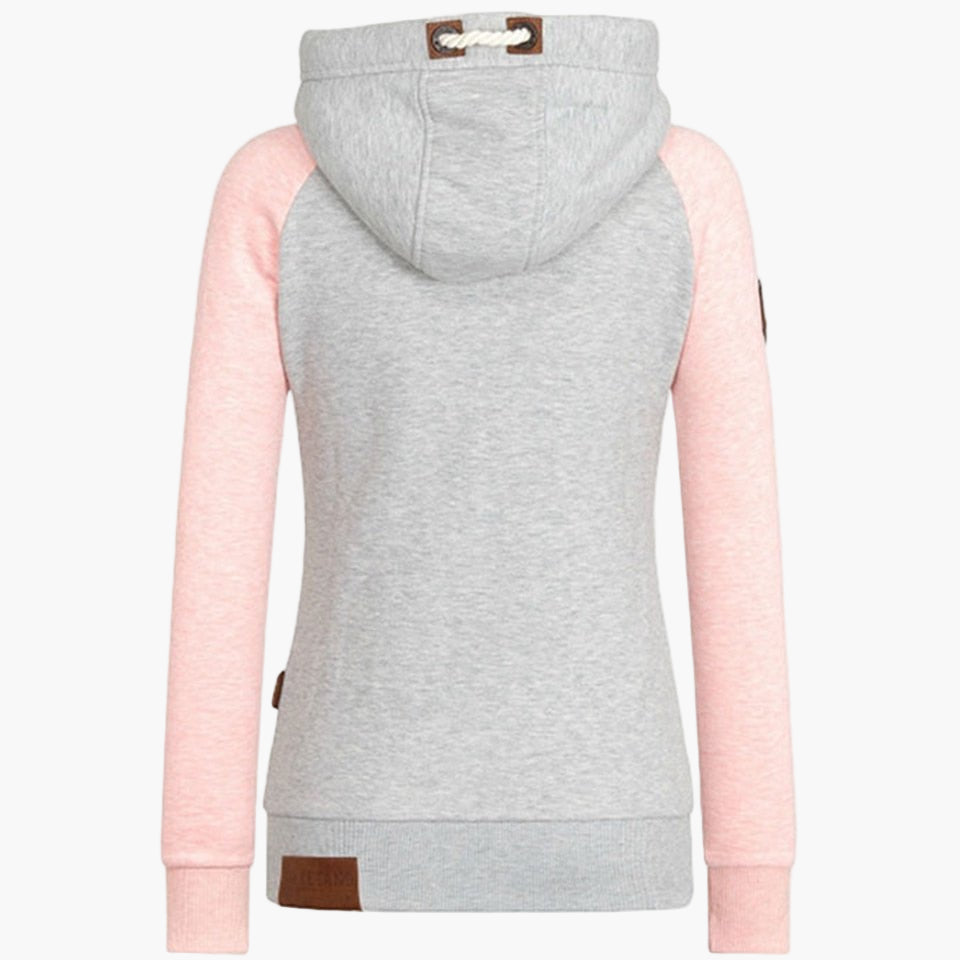 Damen Kapuzenjacke mit Reißverschluss – Modische Freizeit-Hoodie für Alltag und Outdoor