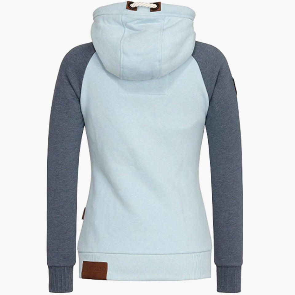 Damen Kapuzenjacke mit Reißverschluss – Modische Freizeit-Hoodie für Alltag und Outdoor