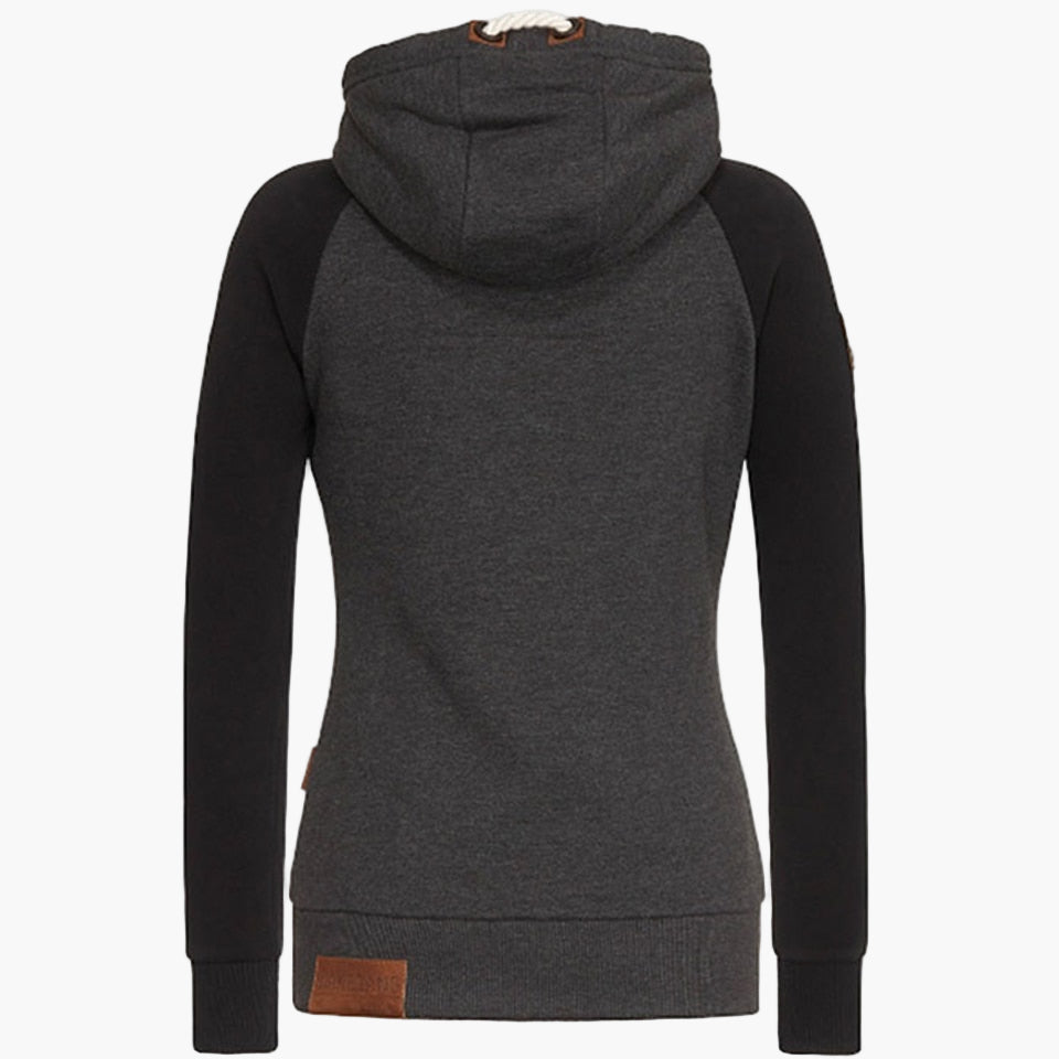 Damen Kapuzenjacke mit Reißverschluss – Modische Freizeit-Hoodie für Alltag und Outdoor