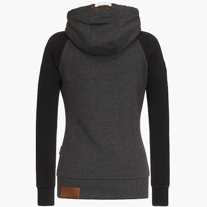 Damen Kapuzenjacke mit Reißverschluss – Modische Freizeit-Hoodie für Alltag und Outdoor