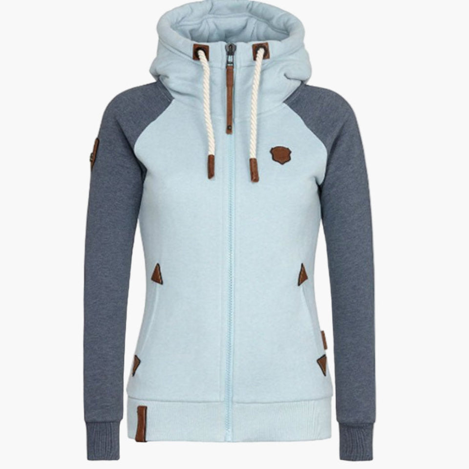Damen Kapuzenjacke mit Reißverschluss – Modische Freizeit-Hoodie für Alltag und Outdoor