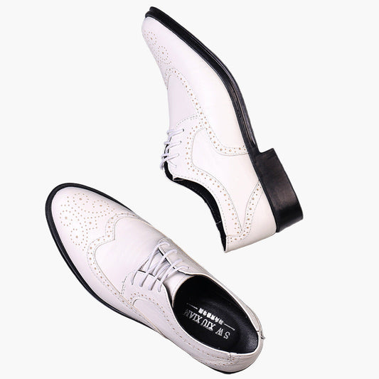 Herren Business Oxford Schuhe – Klassische Brogue Eleganz für formelle Anlässe