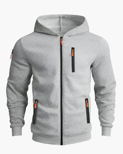 Herren Kapuzenjacke Freizeit-Sport Drax Hoodie – Komfortabler Zip-Up mit Taschen