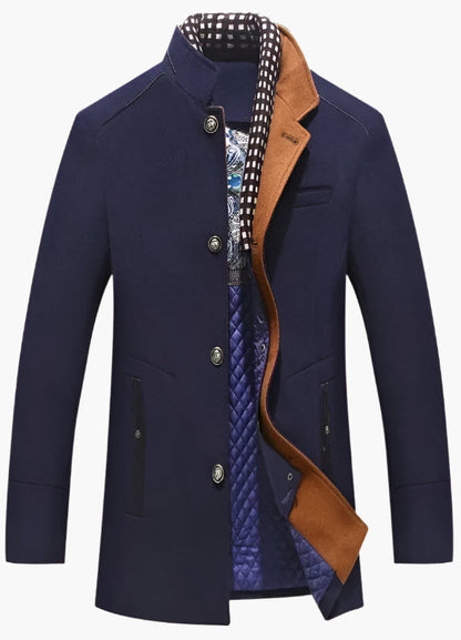 Herren Eleganter Knightsman Mantel – Stilvoller Slim Fit Mantel für besondere Anlässe