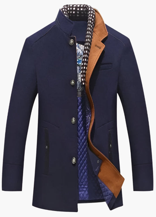 Herren Eleganter Knightsman Mantel – Stilvoller Slim Fit Mantel für besondere Anlässe