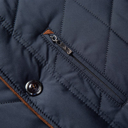 Herren Steppjacke im modernen Business-Stil für Alltag und Freizeit