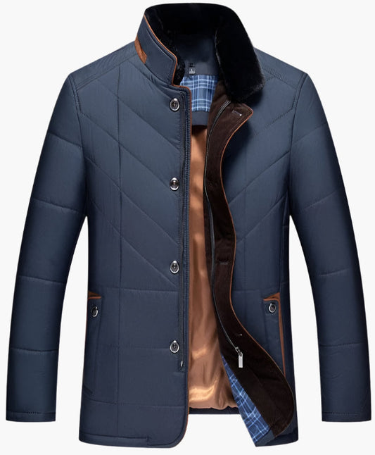 Herren Steppjacke im modernen Business-Stil für Alltag und Freizeit