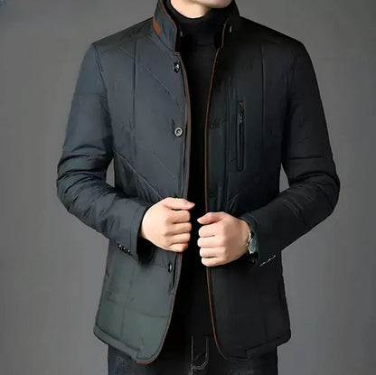 Herren Steppjacke im modernen Business-Stil für Alltag und Freizeit