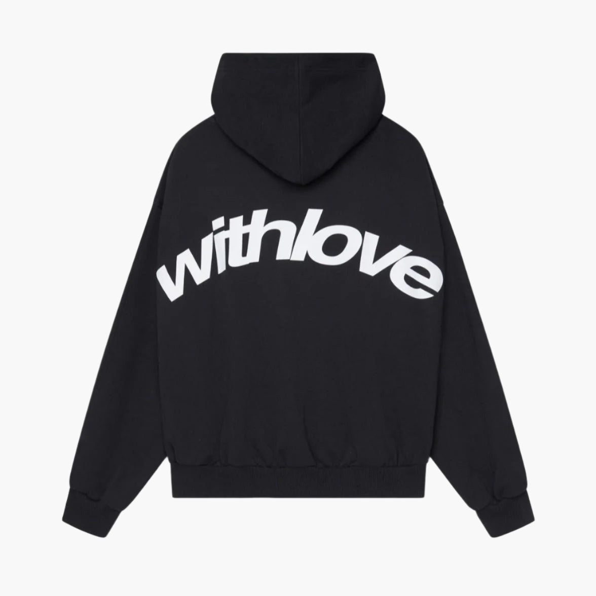 Damen Oversize Streetwear Hoodie mit Kapuze und "withlove" Print – Lässiger Winter Pullover für Freizeit & Alltag