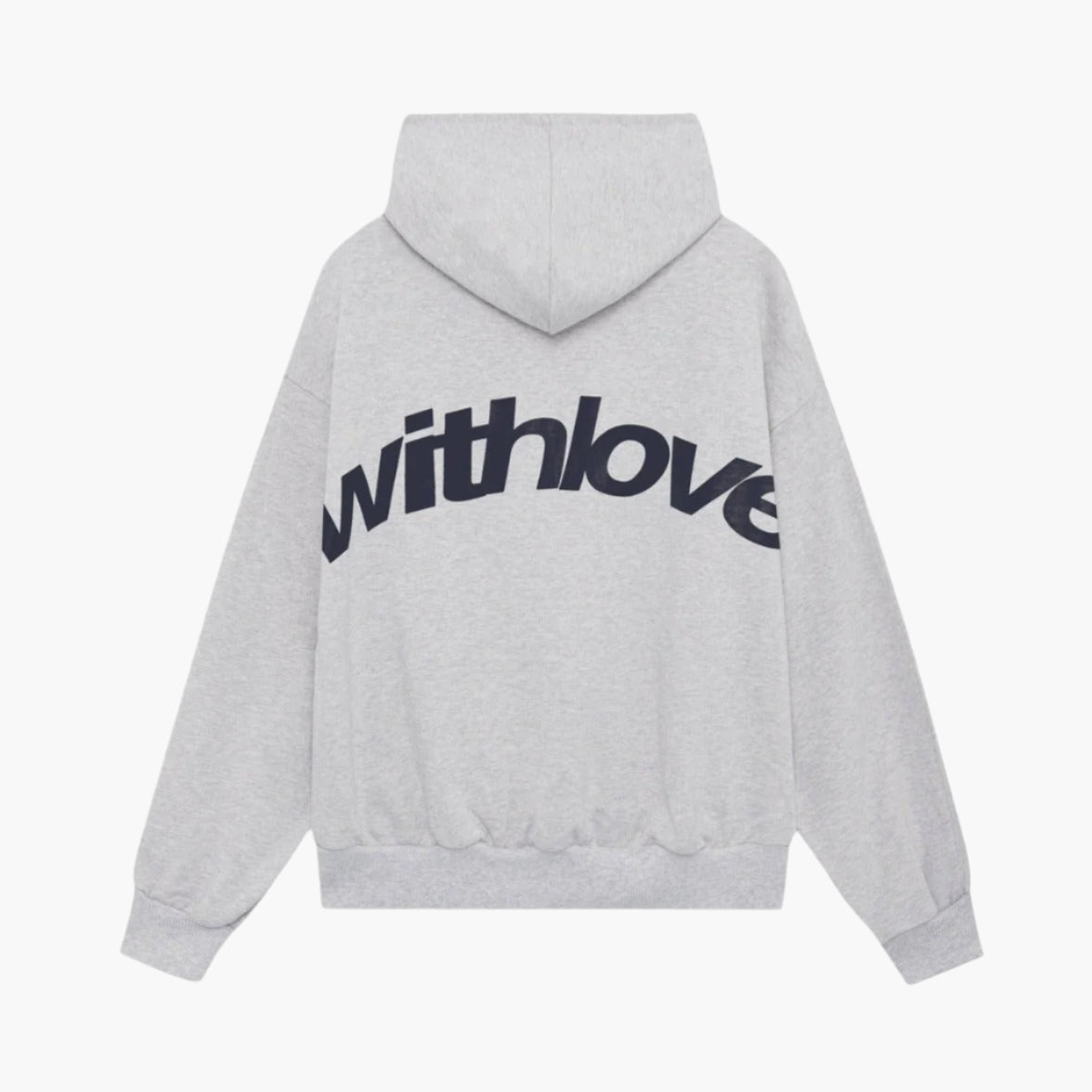 Damen Oversize Streetwear Hoodie mit Kapuze und "withlove" Print – Lässiger Winter Pullover für Freizeit & Alltag