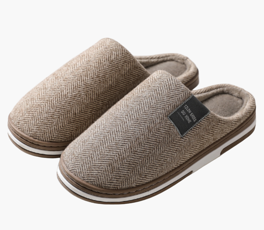 Herren Pantoffeln – Komfortable Hausschuhe mit Antirutschsohle, Stilvolle Slip-On Slipper für Zuhause