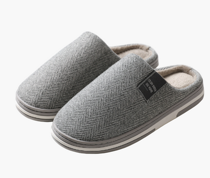 Herren Pantoffeln – Komfortable Hausschuhe mit Antirutschsohle, Stilvolle Slip-On Slipper für Zuhause