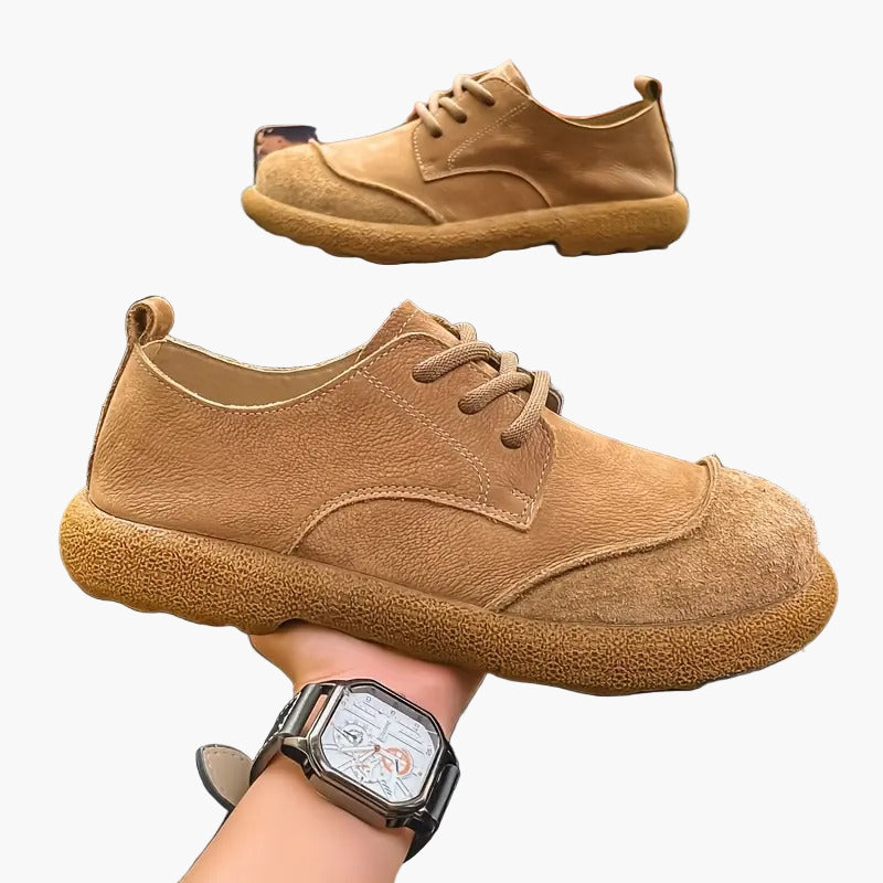 Herren Komfort-Schnürschuhe für Alltag und Freizeit – Bequeme orthopädische Schuhe im modernen Stil