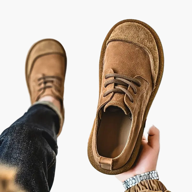 Herren Komfort-Schnürschuhe für Alltag und Freizeit – Bequeme orthopädische Schuhe im modernen Stil