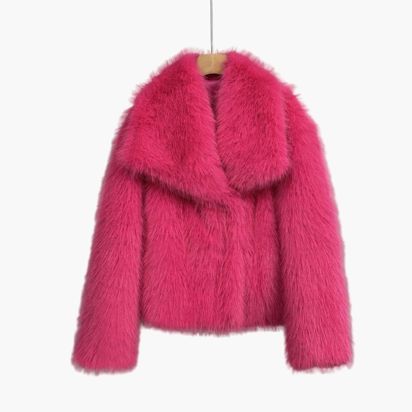 Damen Luxus Faux Fur Jacke – Eleganter Herbst Winter Look für besondere Anlässe