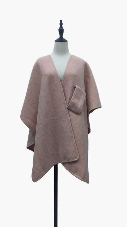 Damen Poncho-Schal mit Schlaufe – Stilvoller, Vielseitiger Überwurf für Alltag & Freizeit