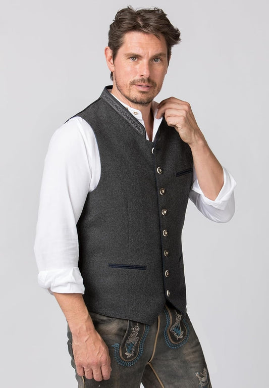 Herren Trachtenweste Klassisch Modern – Perfekt für Oktoberfest & Festliche Anlässe