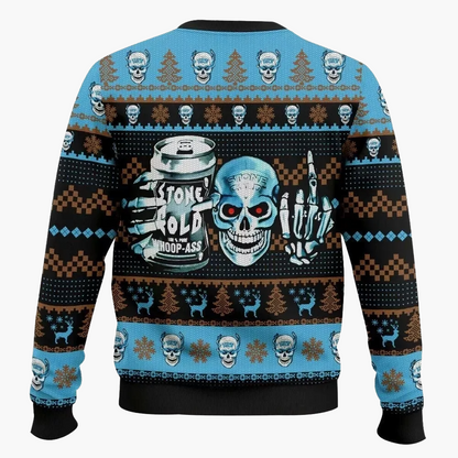 Herren Stone Cold Steve Austin Ugly Christmas Sweater – Wrestling Fan Pullover für Weihnachten und Winter