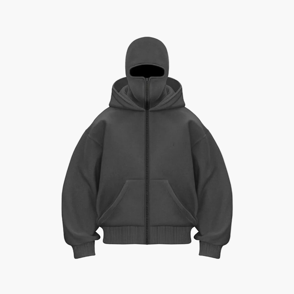 Unisex Streetwear Techwear Hoodie mit integrierter Gesichtsmaske – Urban Style für Alltag und Outdoor