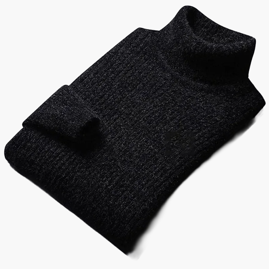 Herren Strickpullover Modern Gerippt Schlanker Schnitt Freizeit Business