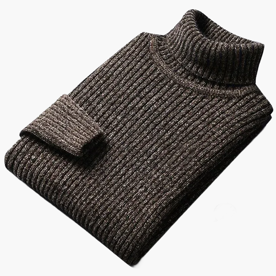 Herren Strickpullover Modern Gerippt Schlanker Schnitt Freizeit Business