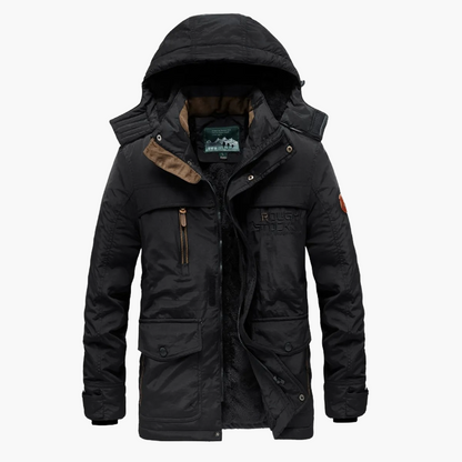 Herren Outdoor Winterjacke mit Kapuze – Lässiger Parka für kalte Tage, winddicht und warm