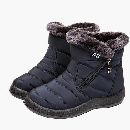 Damen Winterstiefeletten mit Reißverschluss – Bequeme warme Outdoor-Boots für kalte Tage