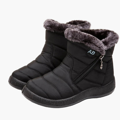 Damen Winterstiefeletten mit Reißverschluss – Bequeme warme Outdoor-Boots für kalte Tage