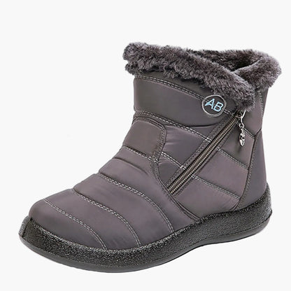 Damen Winterstiefeletten mit Reißverschluss – Bequeme warme Outdoor-Boots für kalte Tage