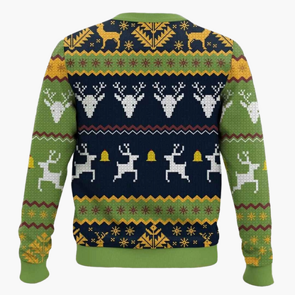 Unisex Gaming Ugly Christmas Sweater – Lustiger Retro-Pullover mit Coffee & Herz-Design für Fans