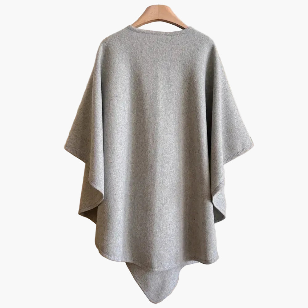 Damen Poncho-Schal mit Schlaufe – Stilvoller, Vielseitiger Überwurf für Alltag & Freizeit