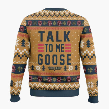 Unisex Weihnachtspullover mit Gans-Motiv und Schriftzug – Lustiger Ugly Christmas Sweater für Erwachsene