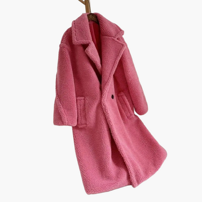 Damen Oversize Teddy Mantel – Modischer Wintermantel für Alltag & Freizeit