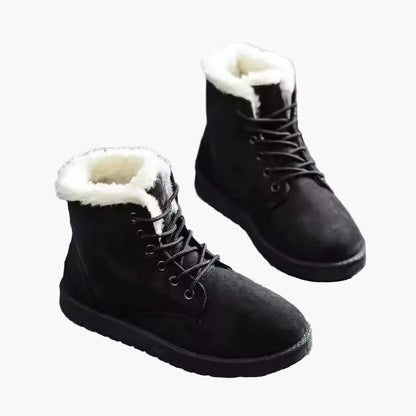 Damen Winterstiefel Warm Gefüttert Outdoor Schnürboots