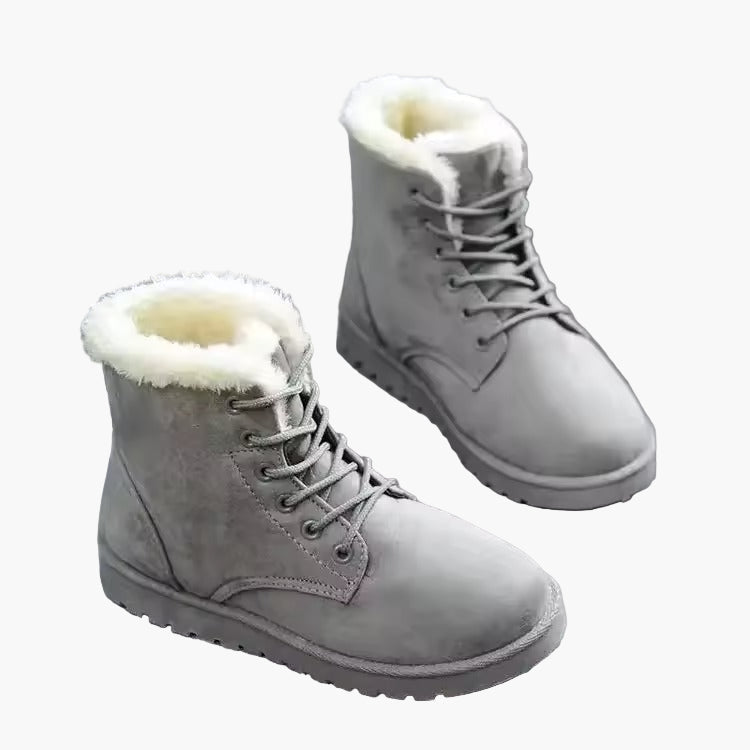 Damen Winterstiefel Warm Gefüttert Outdoor Schnürboots
