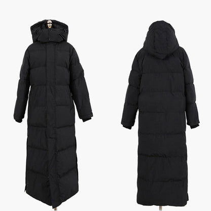 Damen Winter-Langmantel Steppjacke mit Kapuze – Modischer Outdoor-Parka für kalte Tage