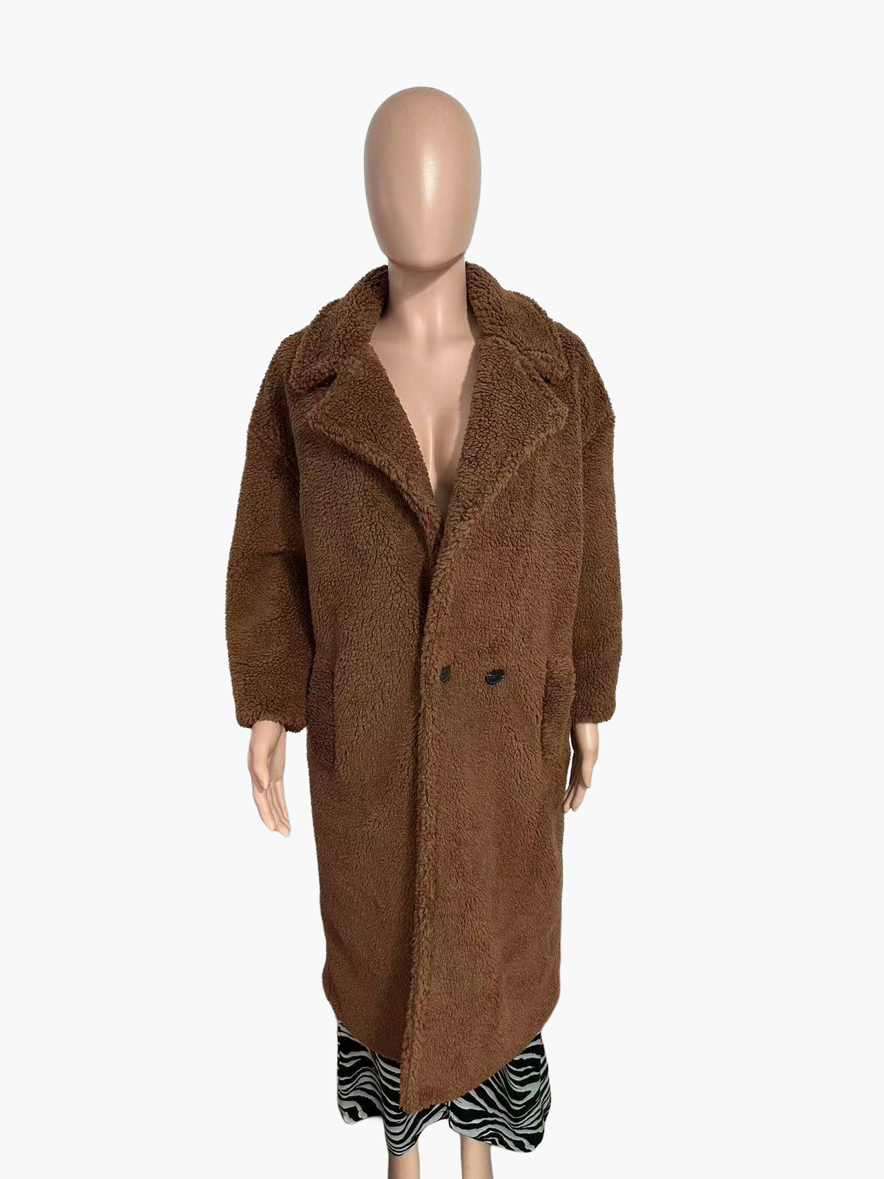 Damen Oversize Teddy Mantel – Modischer Wintermantel für Alltag & Freizeit