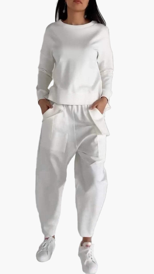Damen Zweiteiliges Cozy Freizeit Set – Komfortabler & Modischer Loungewear Anzug für Alltag und Entspannung