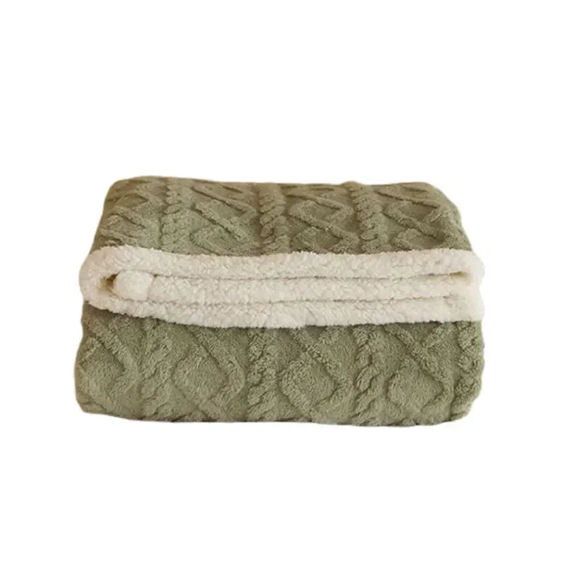 Unisex Flauschige Winter Schlafdecke – Luxus Komfortdecke für Bett & Sofa, Kuscheliger Stil für kalte Tage