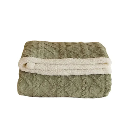 Unisex Flauschige Winter Schlafdecke – Luxus Komfortdecke für Bett & Sofa, Kuscheliger Stil für kalte Tage