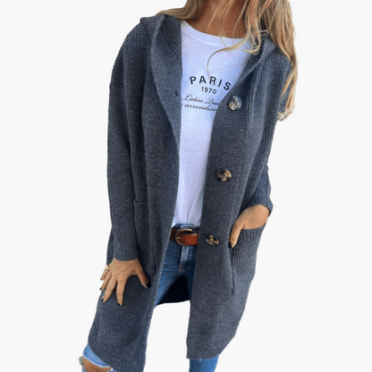 Damen Strickcardigan Lang – Modisches Alltags- und Freizeit-Outfit