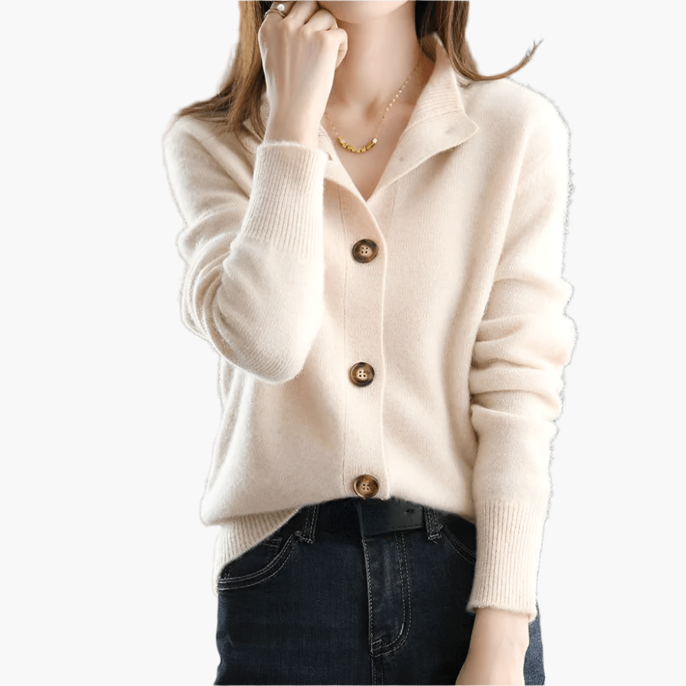 Damen Strickjacke – Eleganter Cardigan für Büro & Freizeit