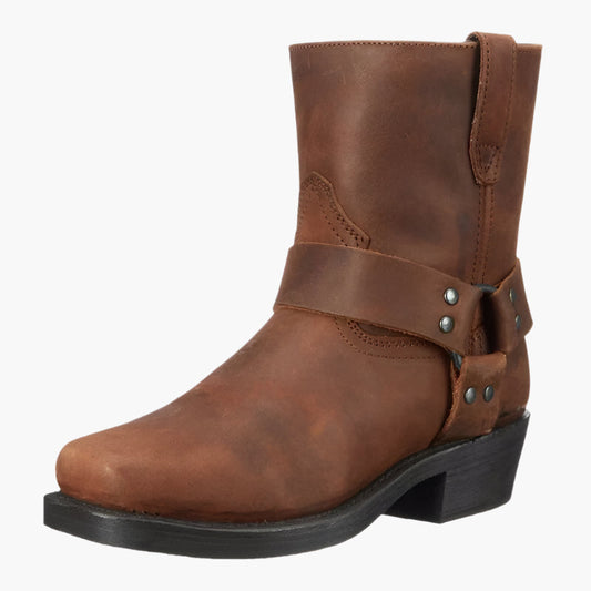 Herren Western Stiefeletten Vintage Cowboy Stil für Freizeit & Outdoor