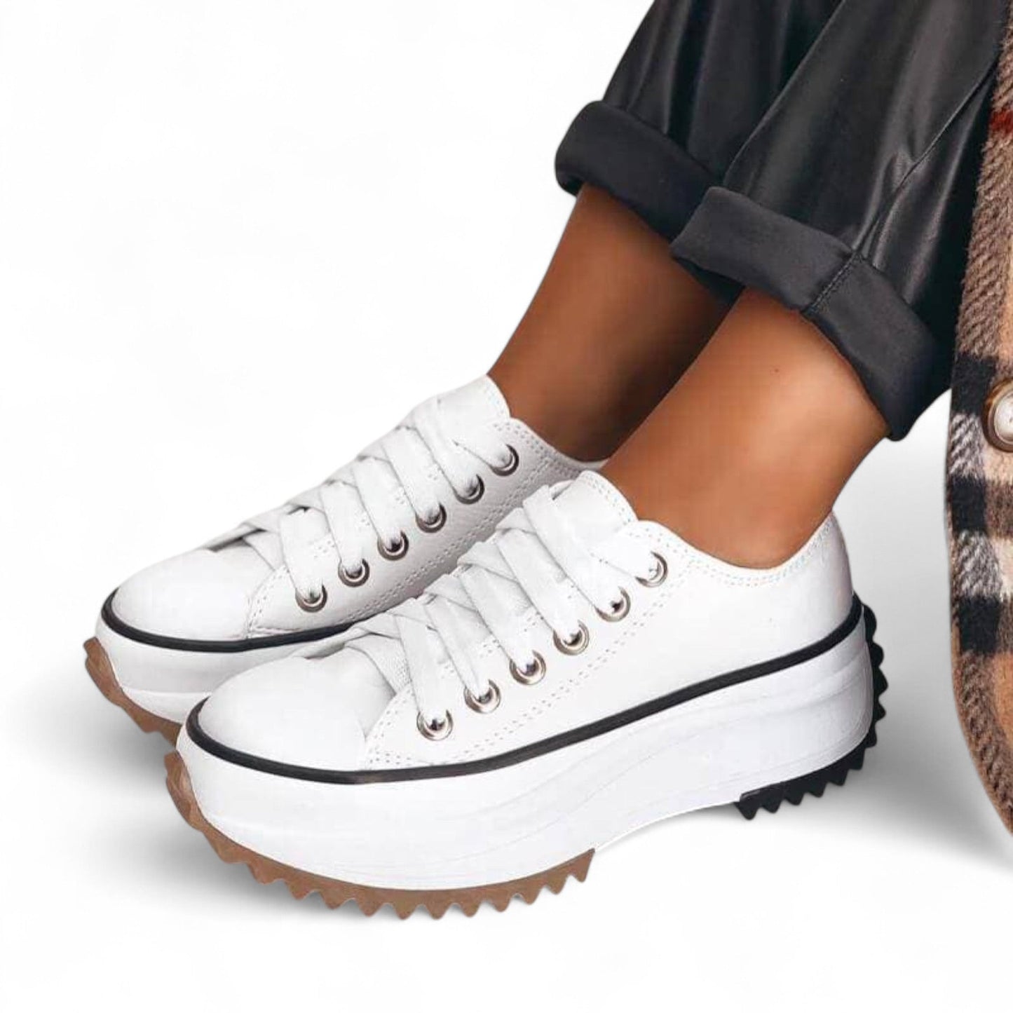 Damen Orthopädische Plattform Sneakers – Modische Freizeitschuhe mit Komfort und Stil