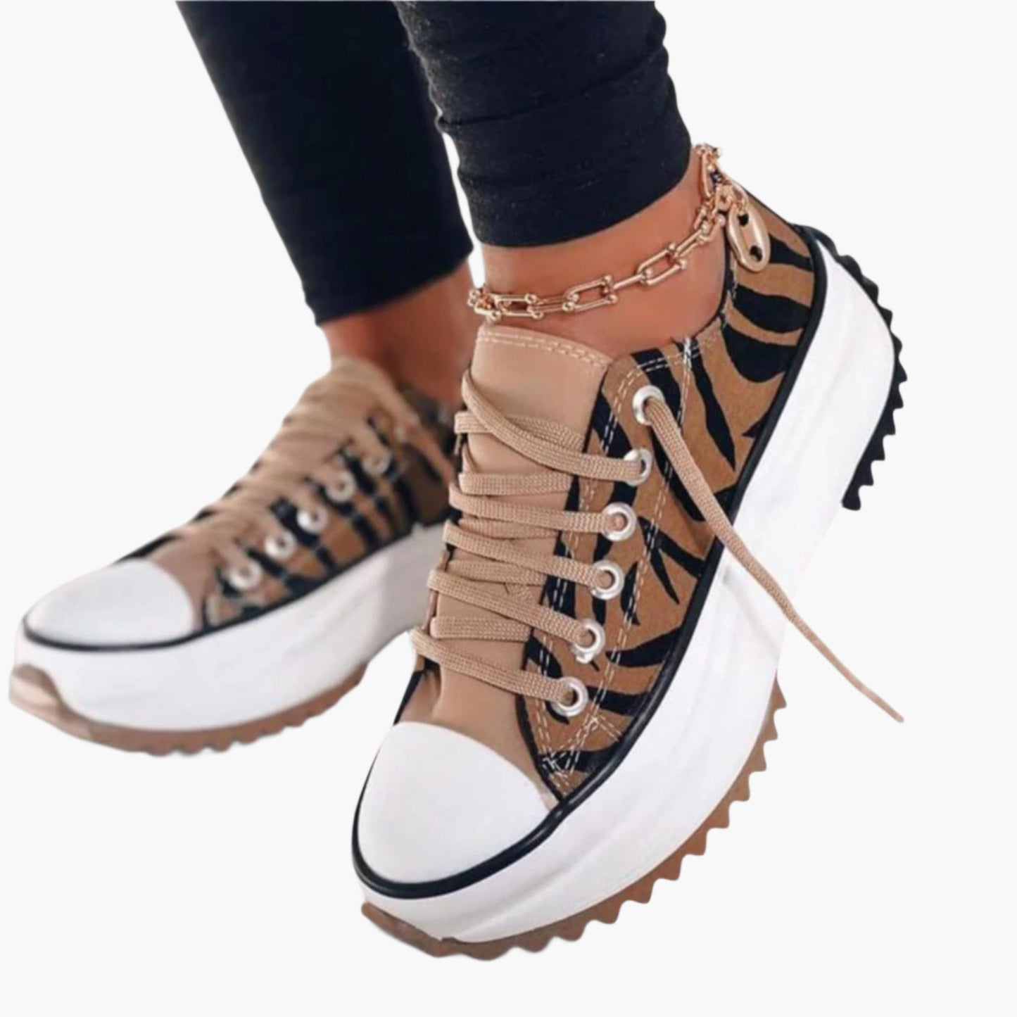 Damen Orthopädische Plattform Sneakers – Modische Freizeitschuhe mit Komfort und Stil