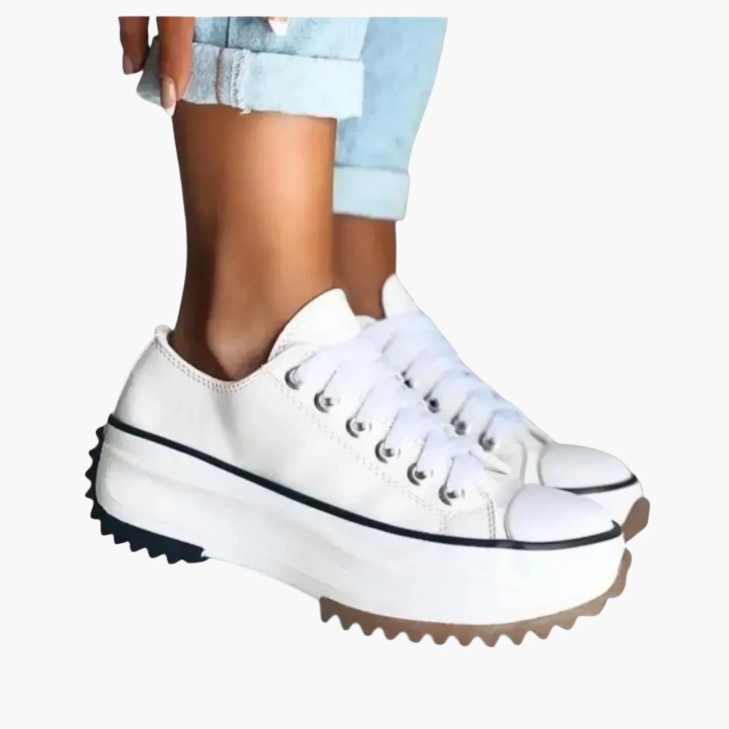 Damen Orthopädische Plattform Sneakers – Modische Freizeitschuhe mit Komfort und Stil