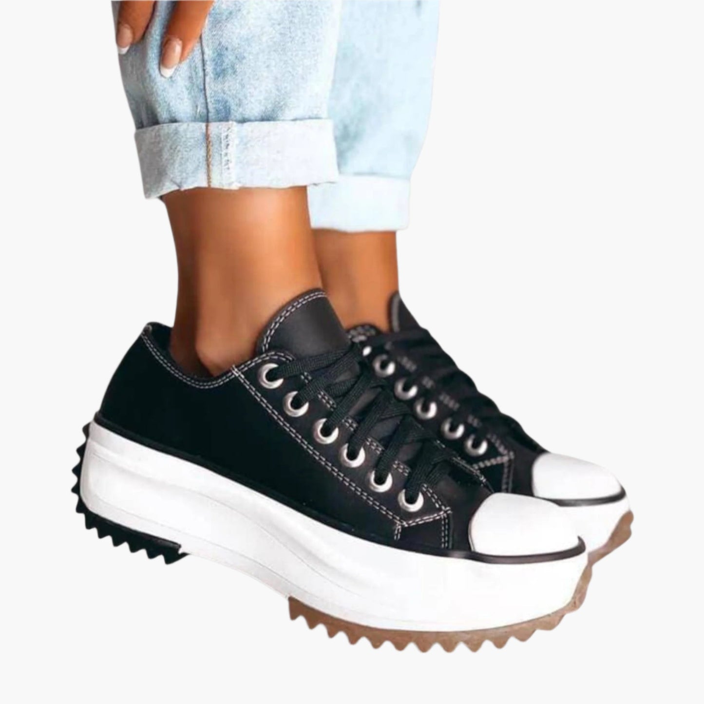 Damen Orthopädische Plattform Sneakers – Modische Freizeitschuhe mit Komfort und Stil