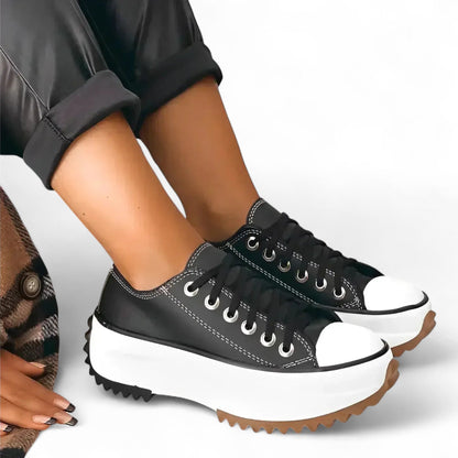 Damen Orthopädische Plattform Sneakers – Modische Freizeitschuhe mit Komfort und Stil