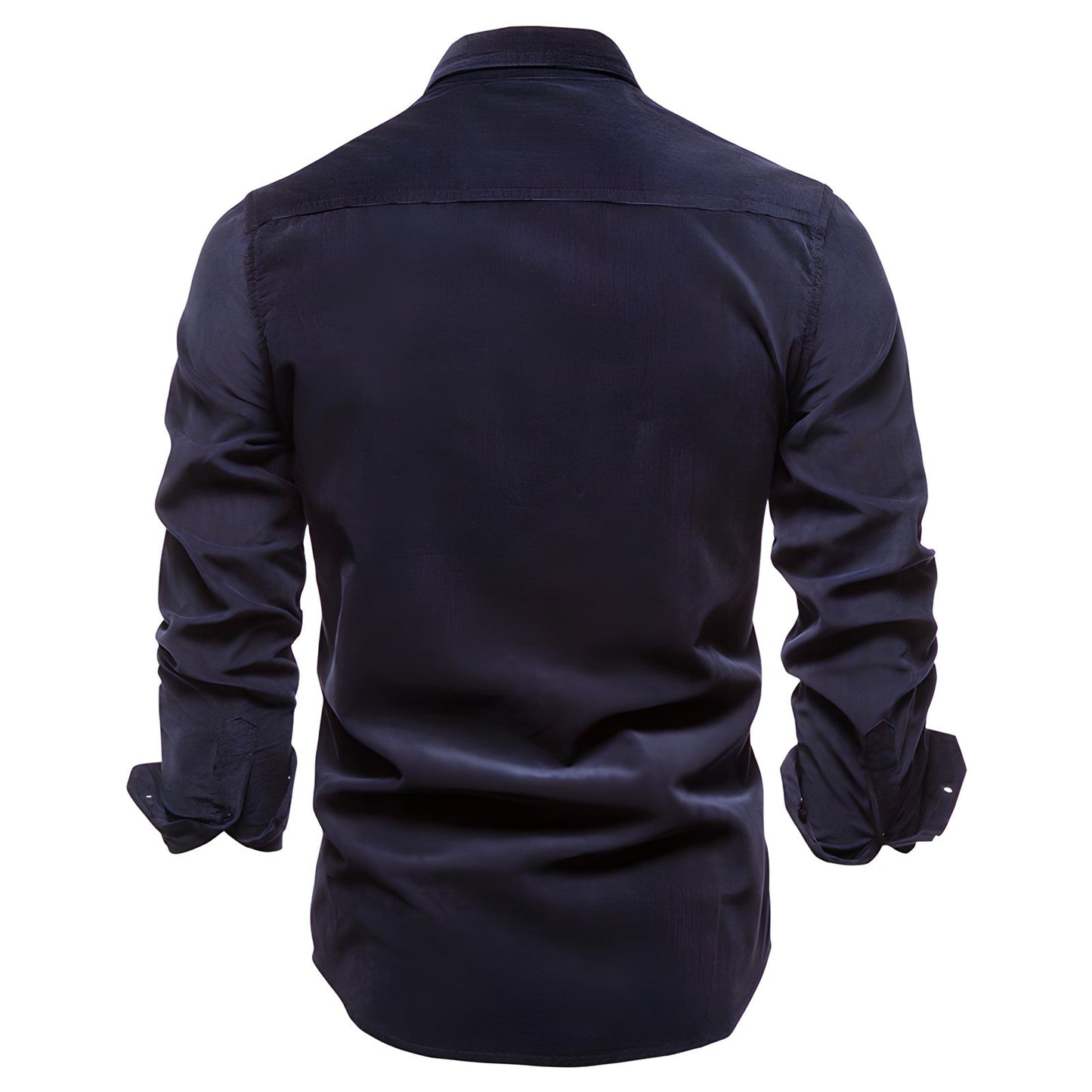 Herren Slim Fit Freizeit Hemd – Modernes Langarmhemd mit Brusttaschen für Alltag und Büro